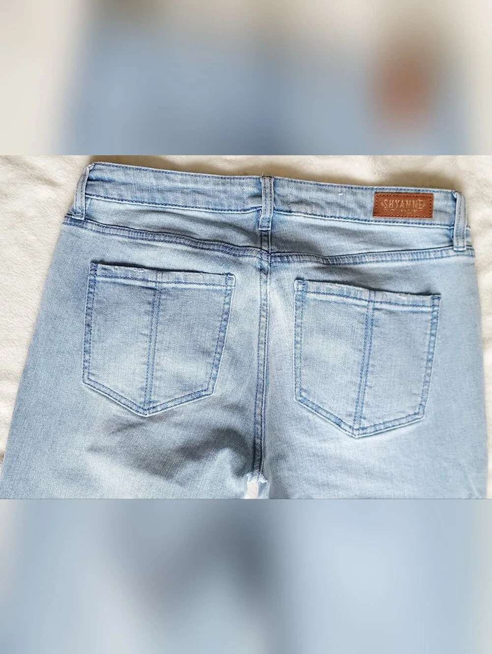 Shyanne Women Sz 30 Joni High Rise Trouser  Stretch Denim Jeans Bootcut Flaired